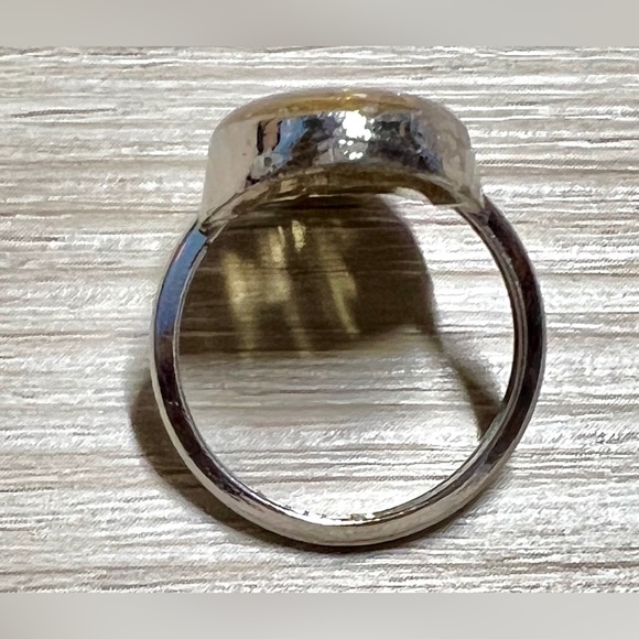 Vintage Designer Avon Silver Steampunk Gear Statement Ring, Size 7.5 - Picture 6 of 10